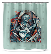 Vinyl Spin Shower Curtain